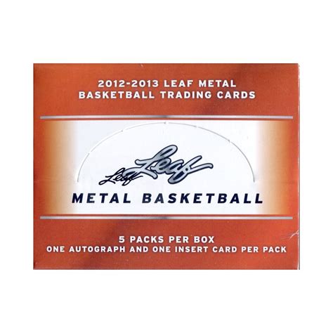 2012/13 Leaf Metal Basketball Hobby Box 